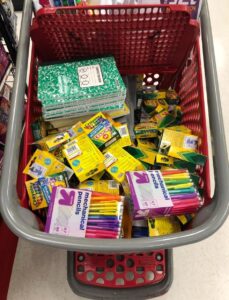 Thank you Target. 2021 Quil Foundation Long Beach California Back To school back pack and school supplies drive.